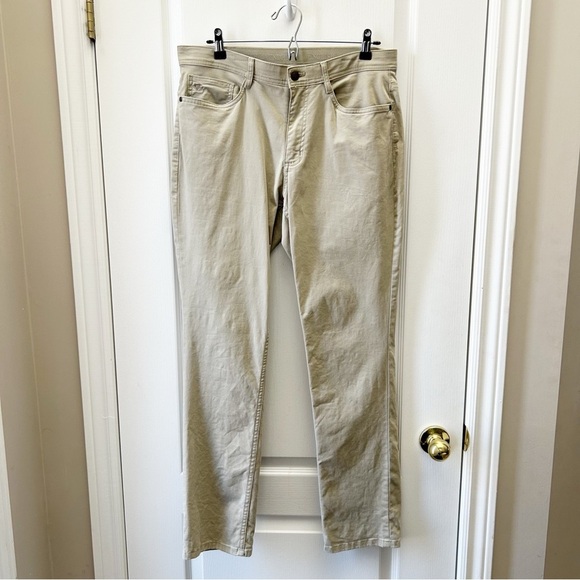English Laundry Men's Slim Fit 5 Pocket Twill Chino Pants Beige Size 32 - Picture 3 of 14